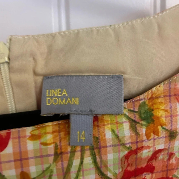 Linea Domani  size 14 cotton shift dress excellent condition - Picture 3 of 6